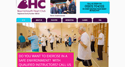 Desktop Screenshot of bournemouth-heart-club.org.uk